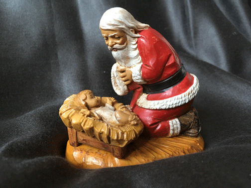 Jesus And Santa Jesus And Santa