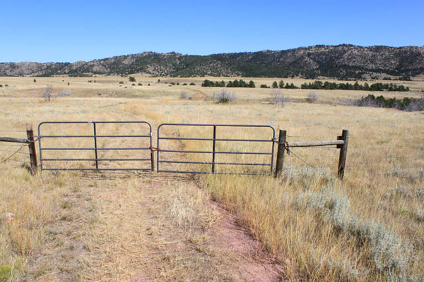 Wyoming fence line Wyoming fence line